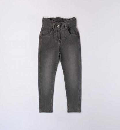 detail Dívčí džíny s vysokým pasem IDO