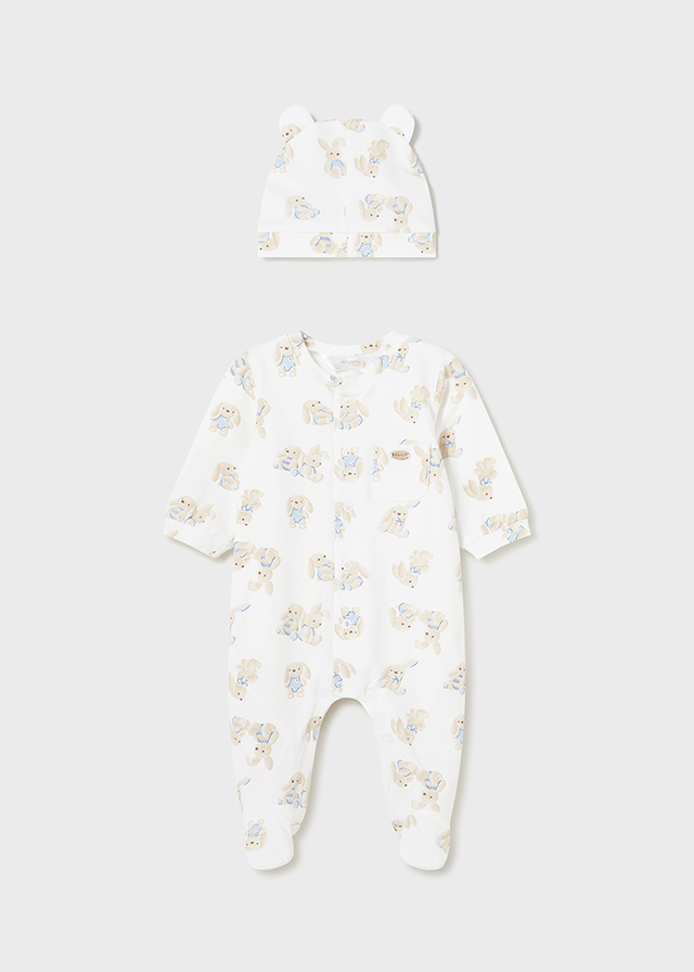 Novorozenecké pyžamo s čepicí MAYORAL