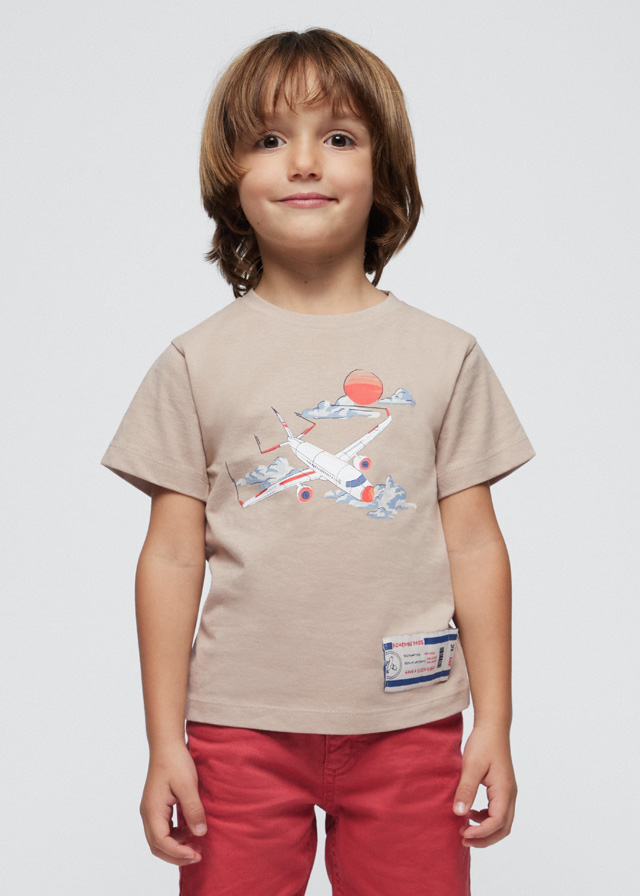 Chlapecké tričko s potiskem letadla MAYORAL