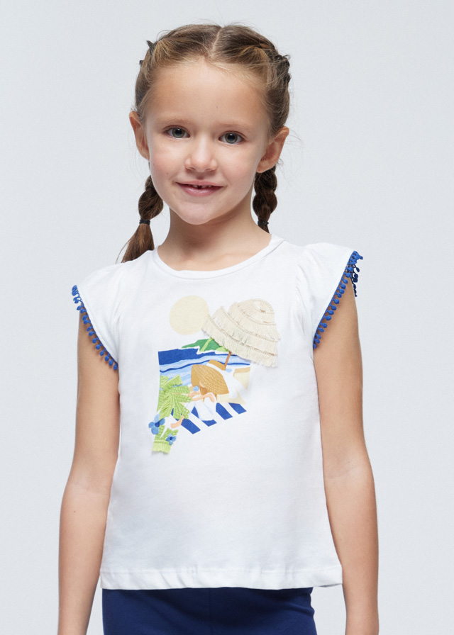 Dívčí tričko s appliqué MAYORAL
