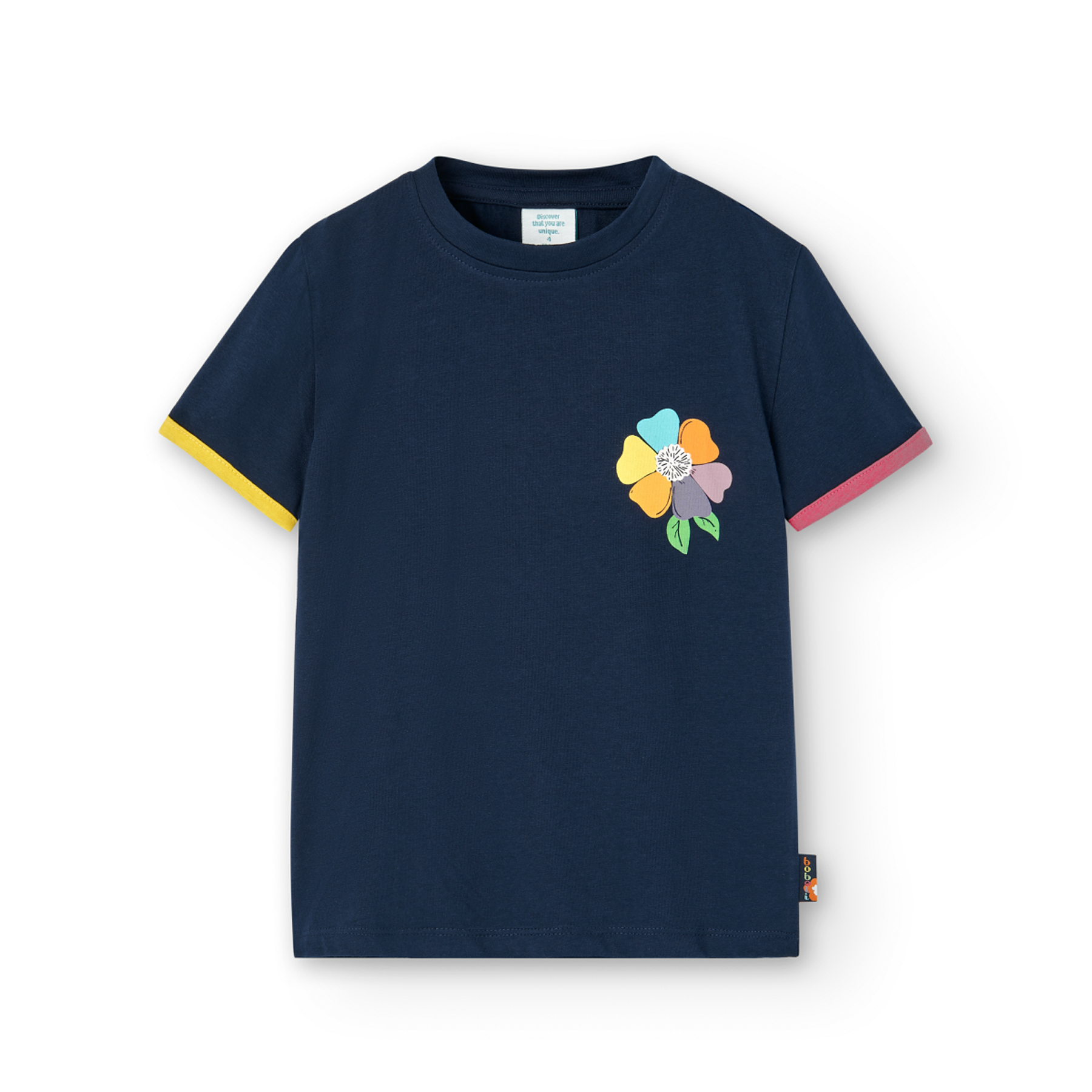 Dívčí tričko s květinou BOBOLI