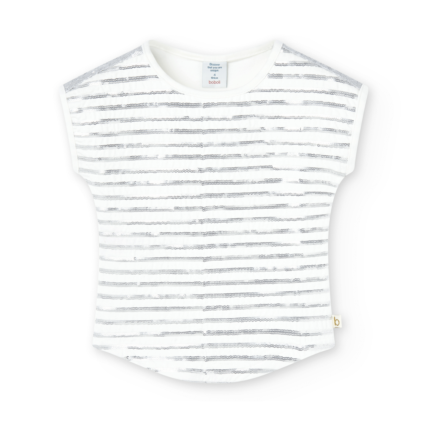 Dívčí tričko ze strečové bavlny BOBOLI