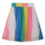 náhled Dívčí plisovaná sukně, plisovaná látka má široké různobarevné pruhy BILLIEBLUSH